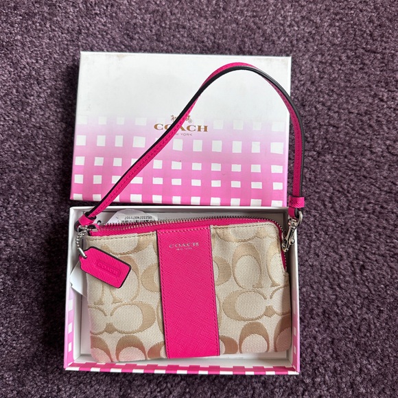 Coach Pink Wristlet - Picture 2 of 3